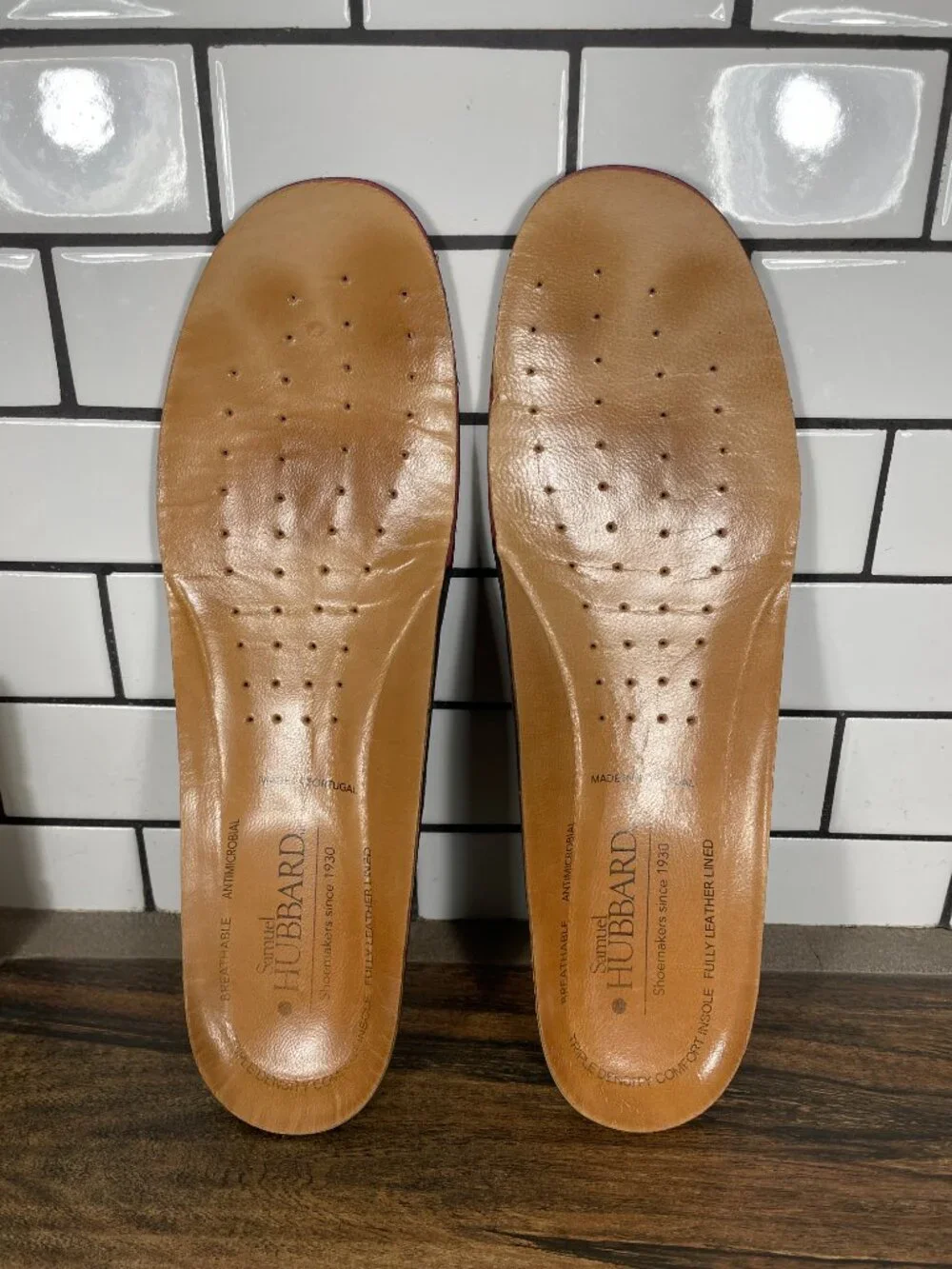 samuel hubbard Free Shoes Mens Size 10.5 Light Brown Leather Vibram Derby Oxford